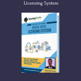 59 - Professional Know-How Licensing System - Licensing4Profits Available