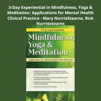 Therapist practicing yoga and mindfulness in a clinical setting
